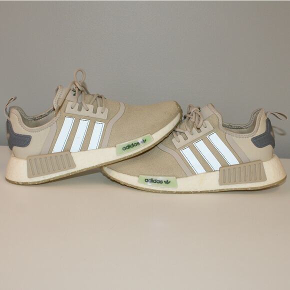 Adidas NMD R1 Sneakers GW5680 Brown/Emerald Women Sz 9 - Picture 1 of 7